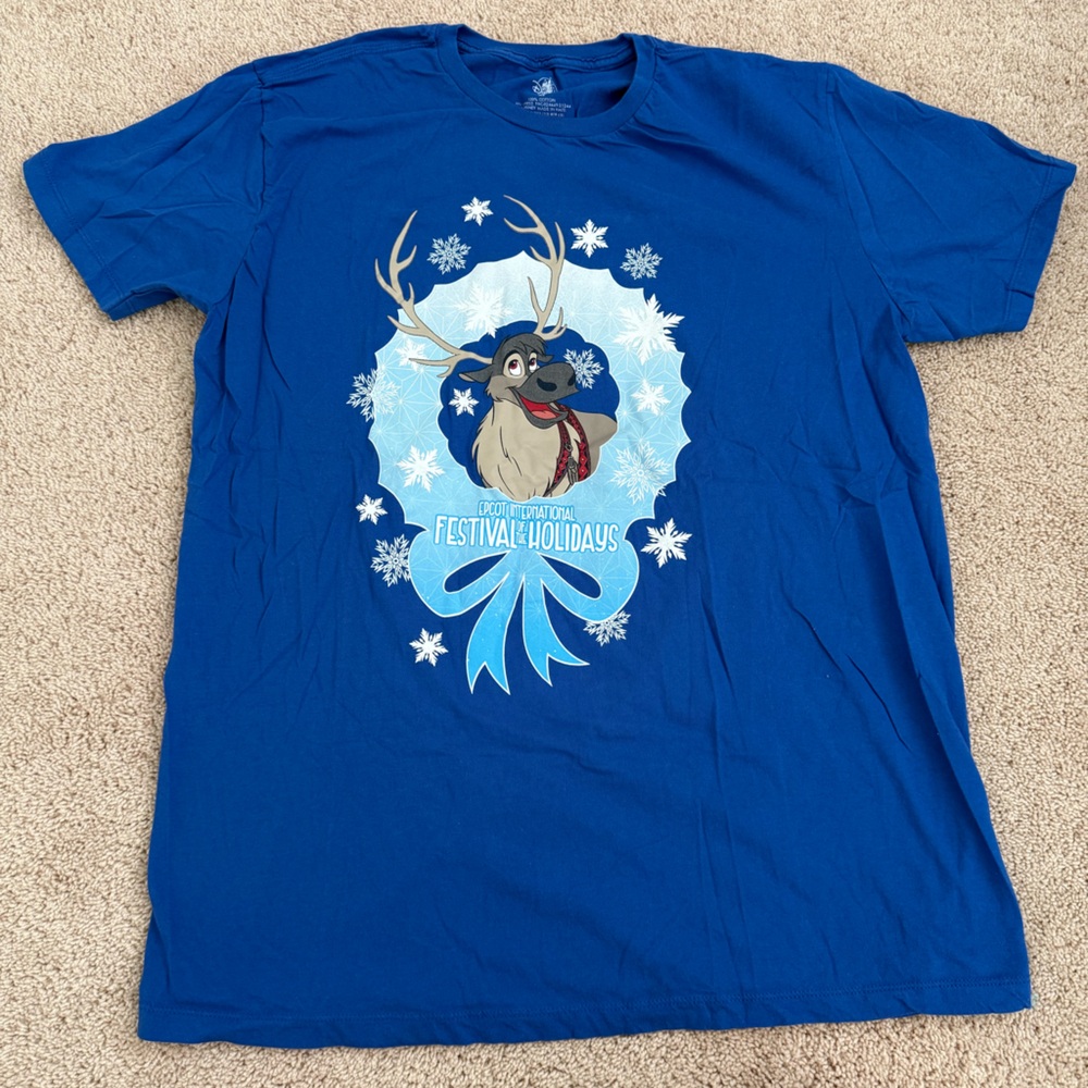 Walt Disney World x EPCOT Festival of the Holidays Christmas Frozen Sven Shirt